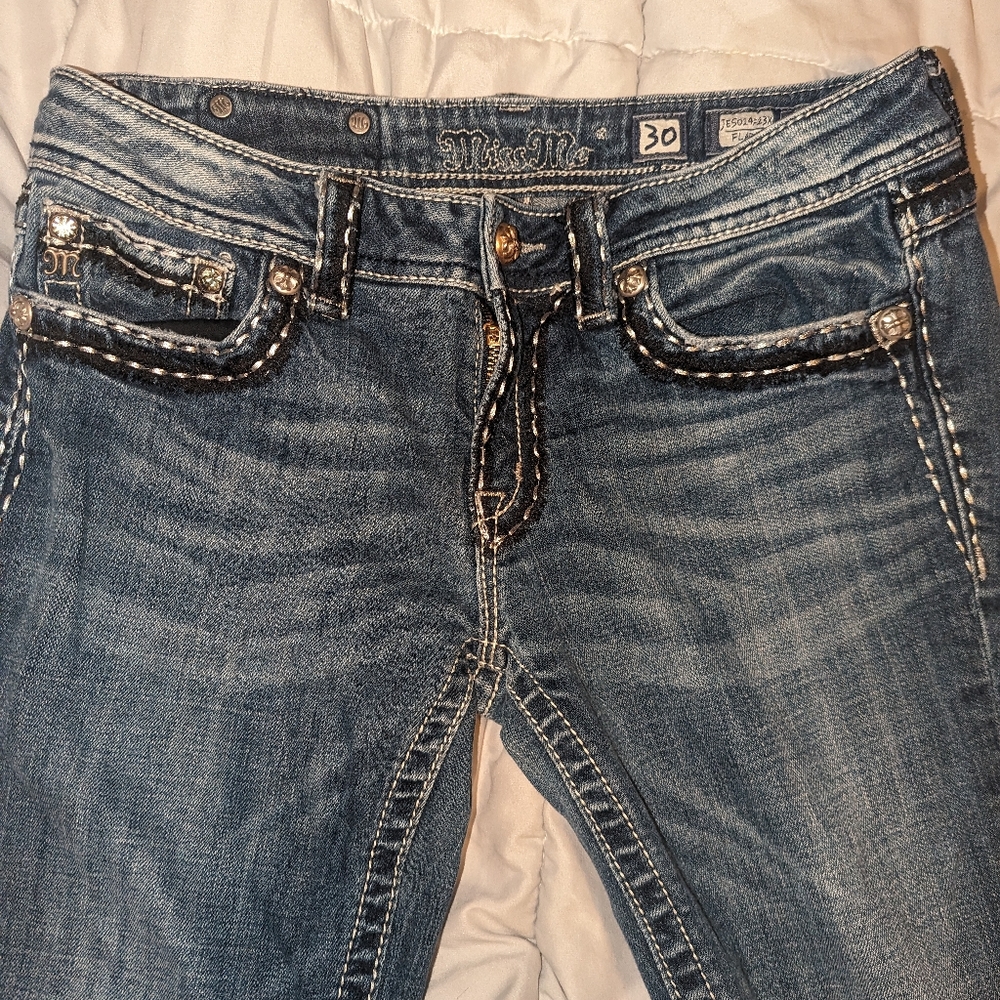 Miss Me women's jeans 30 flare inseam 35